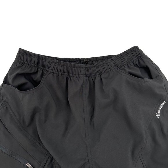 NWT Spowind Mens Black Cycling Shorts Pockets Padded Cushion Size M - Picture 4 of 13